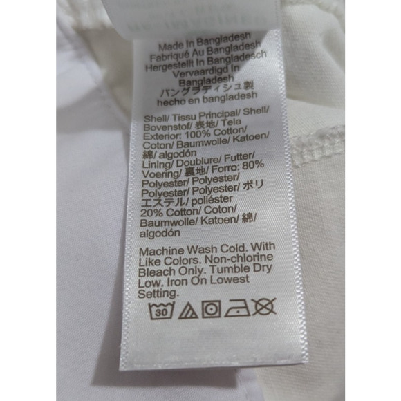 New J.Crew Factory sz 12 Classic Chino Shorts 3.5" white no stretch 4559 - Picture 5 of 5